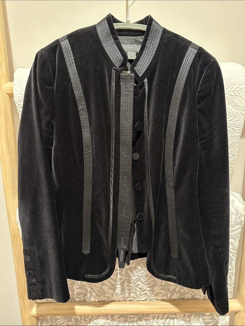 Josephine Chaus Classic Black Velvet Jacket
